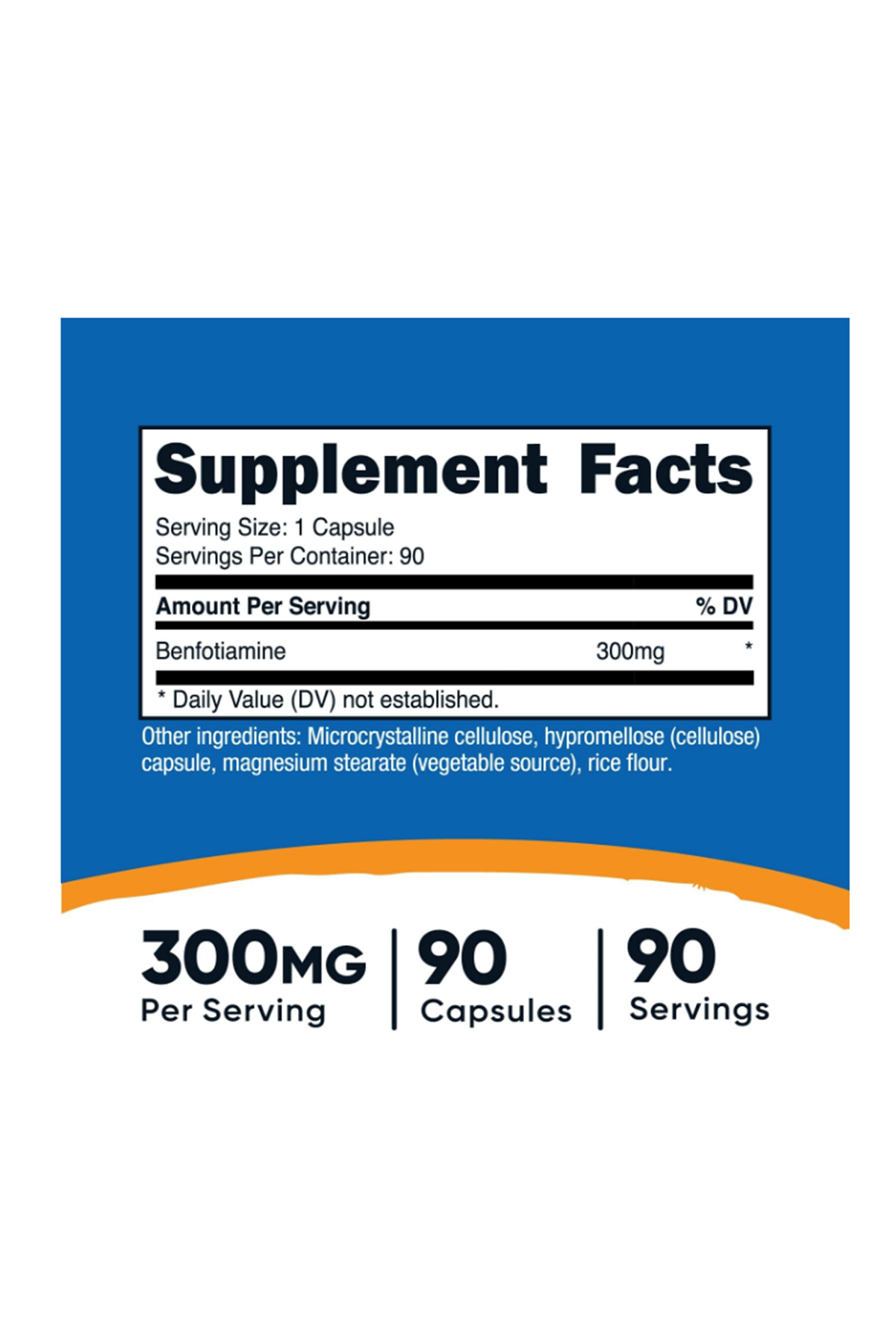 Nutricost, Benfotiamine, 300 mg, 90 Capsules.Tr Tek Yetkilisi Ozelsporcugıdaları'dır.Abd Menşei 39.