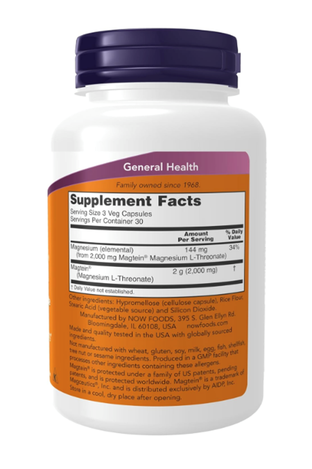 NOW  (Özelsporcugıdaların'dan !!)  Magtein Magnezyum L-Threonate 90 Veg Capsul USA Menşei.64.