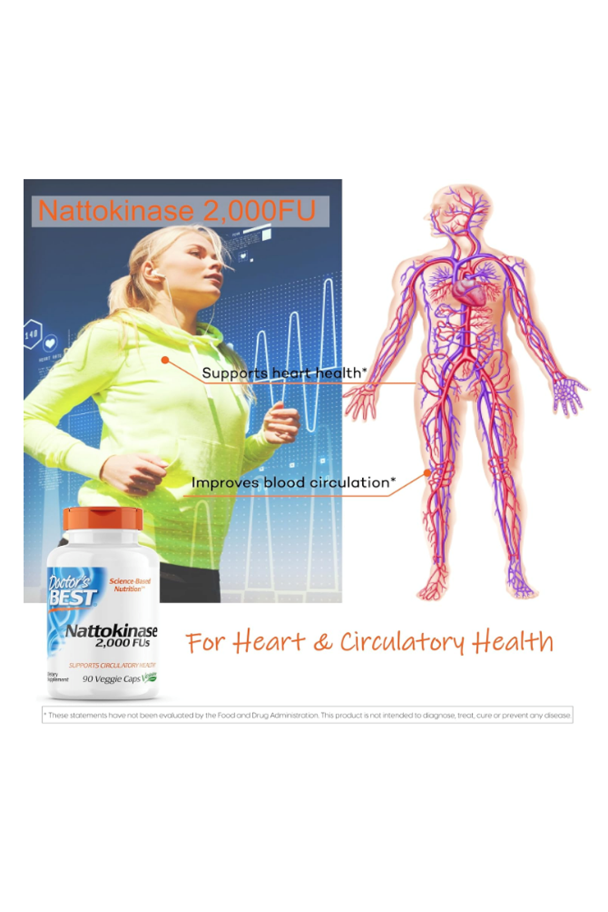 Doctor's Best Nattokinase   2000 FU 90 Veg capsul.Abd Menşei.42.
