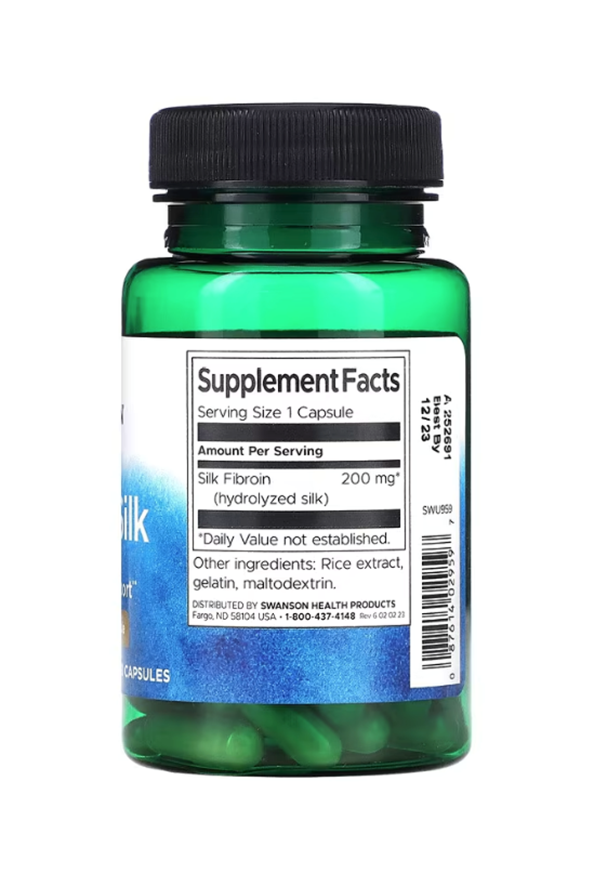 Swanson  NeuroSilk  (Özelsporcugıdaları) 200mg  60 Capsul. ABD MENŞEİDİR 52.