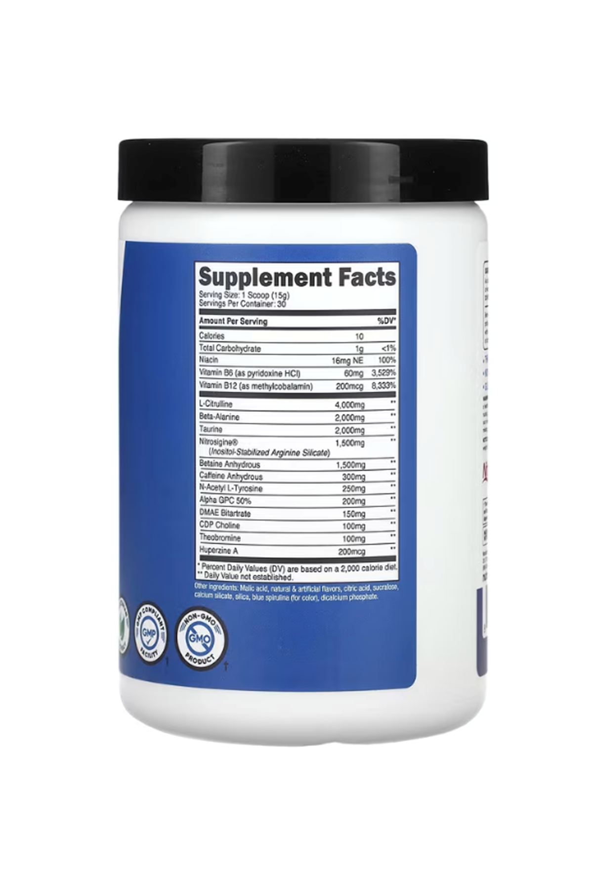 Nutricost Performance PRE-X, Xtreme Pre-Workout Complex, Blue Raspberry 447 gr.Usa Menşei.45.