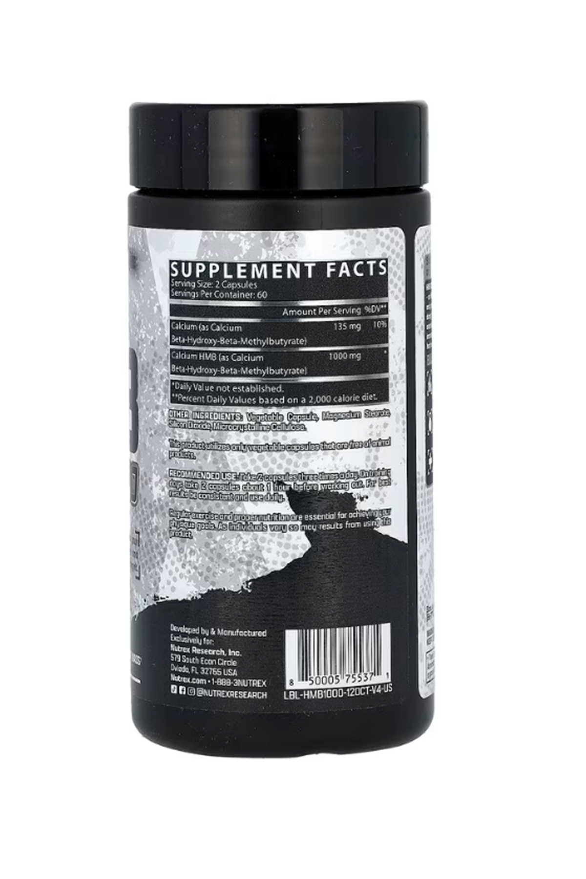 Nutrex HMB 1000 120 Black Capsul.Usa Menşei.37.