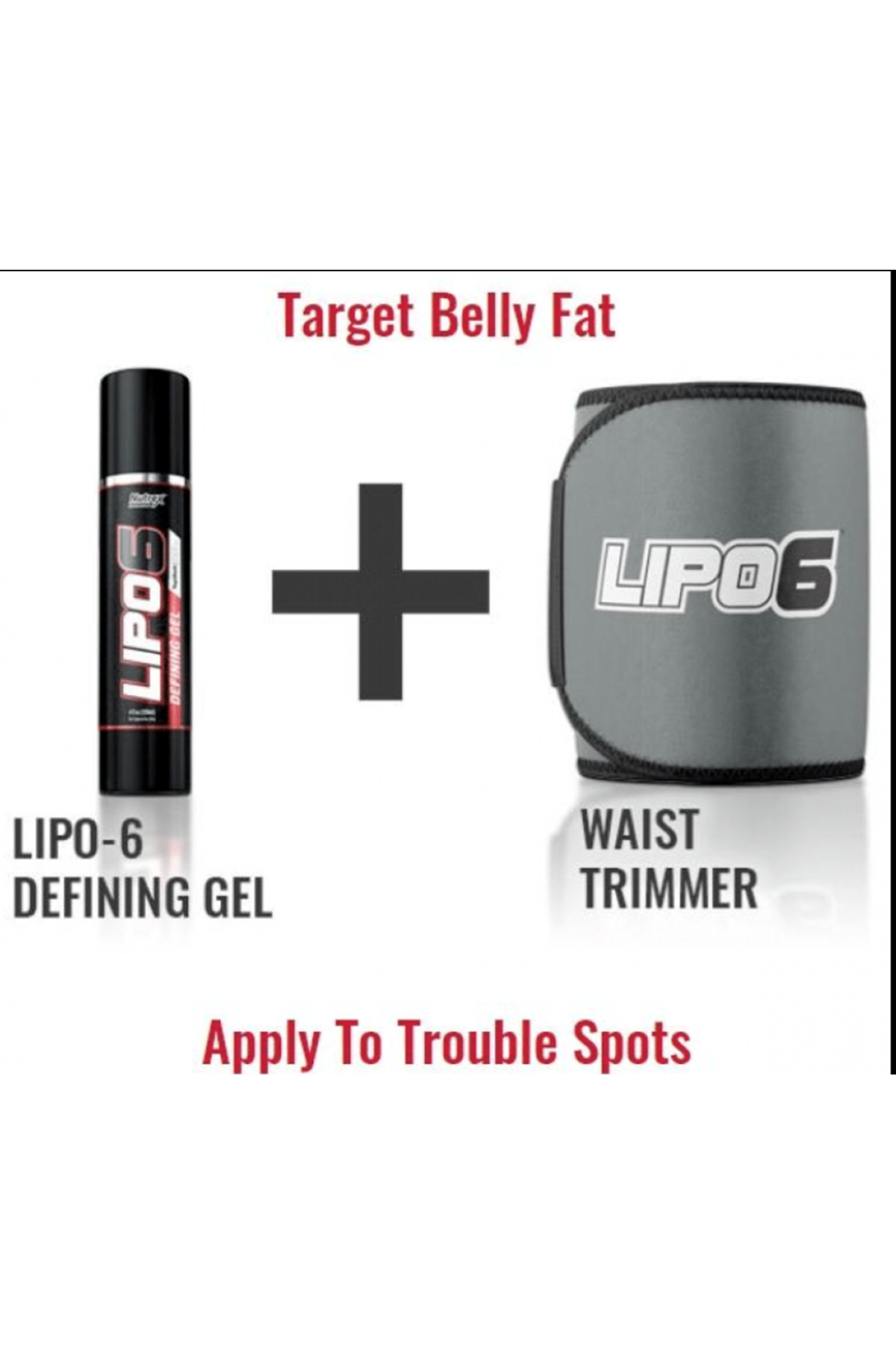 Nutrex Lipo-6 Defining Gel + Nutrex Belt Thermogenic Fat Burner USA Version.56.