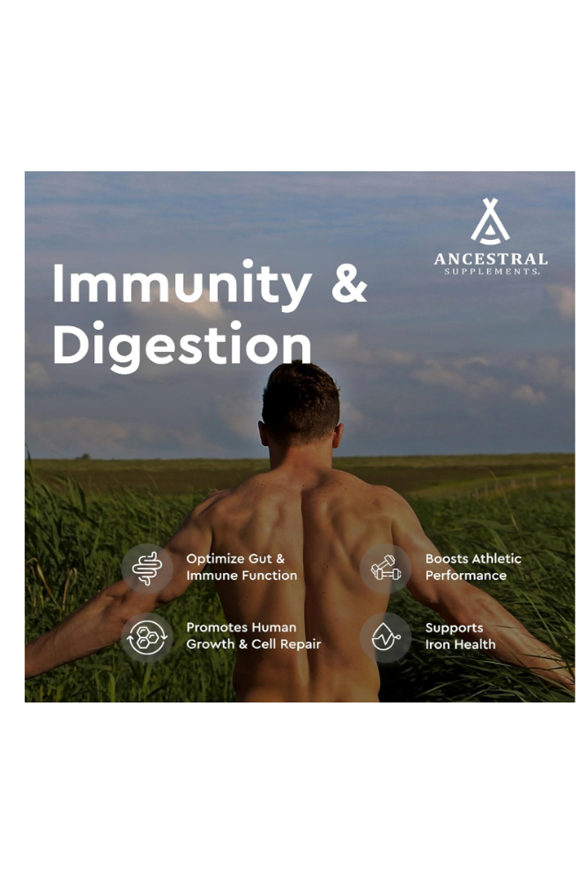 Ancestral Supplements Grass Fed Beef Colostrum  3000mg  180 Capsules.Abd Menşei.95.
