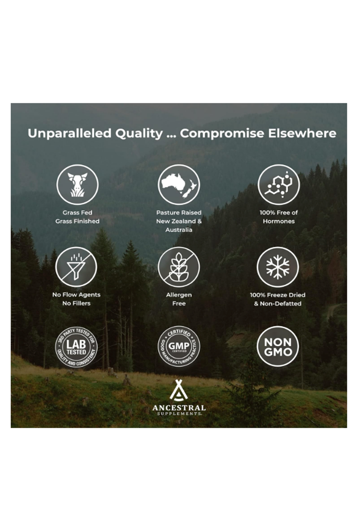 Ancestral Supplements Grass Fed Beef Colostrum  3000mg  180 Capsules.Abd Menşei.72.