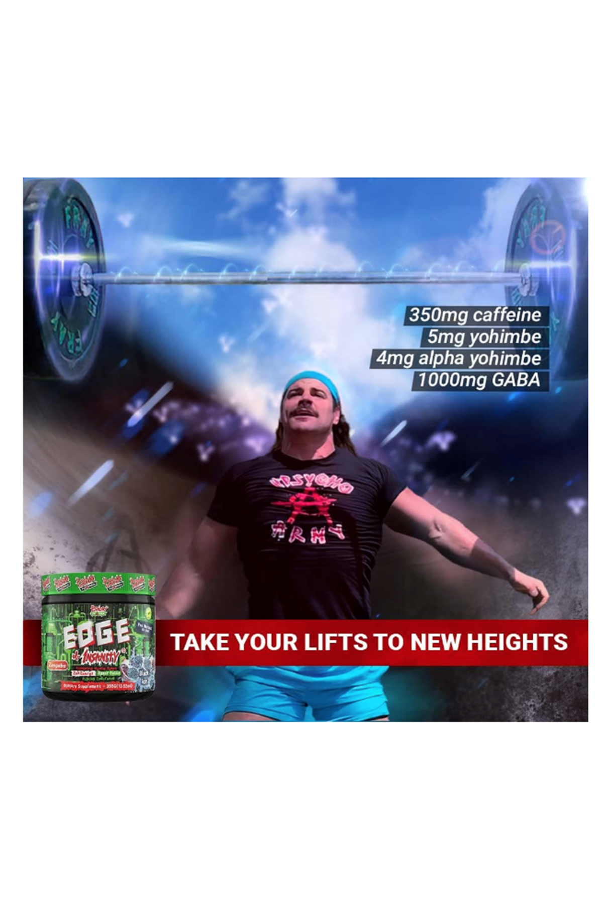 Psycho Pharma Edge Of Insanity Pre Workout 355gr.Usa Menşei 67.