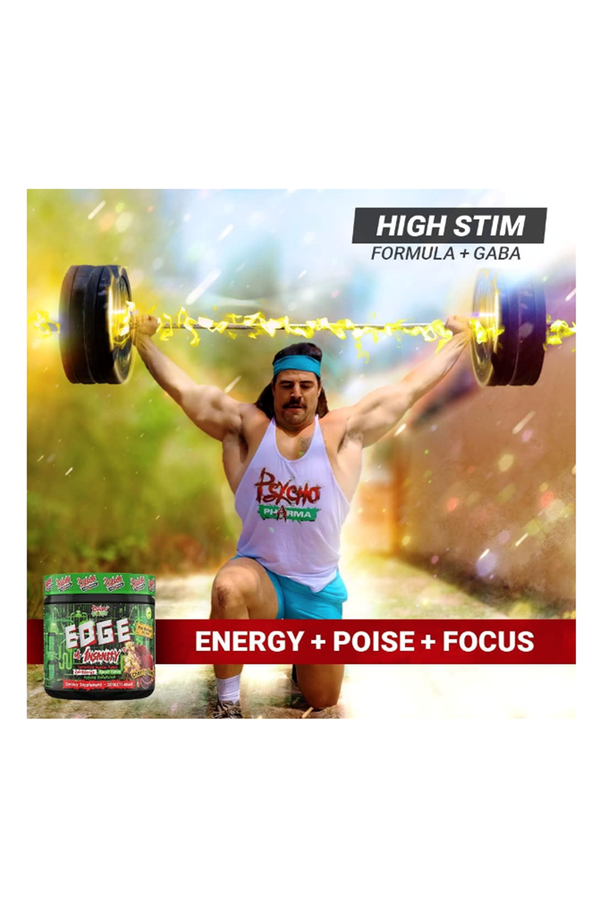 Psycho Pharma Edge Of Insanity Pre Workout 355gr.Usa Menşei 67.