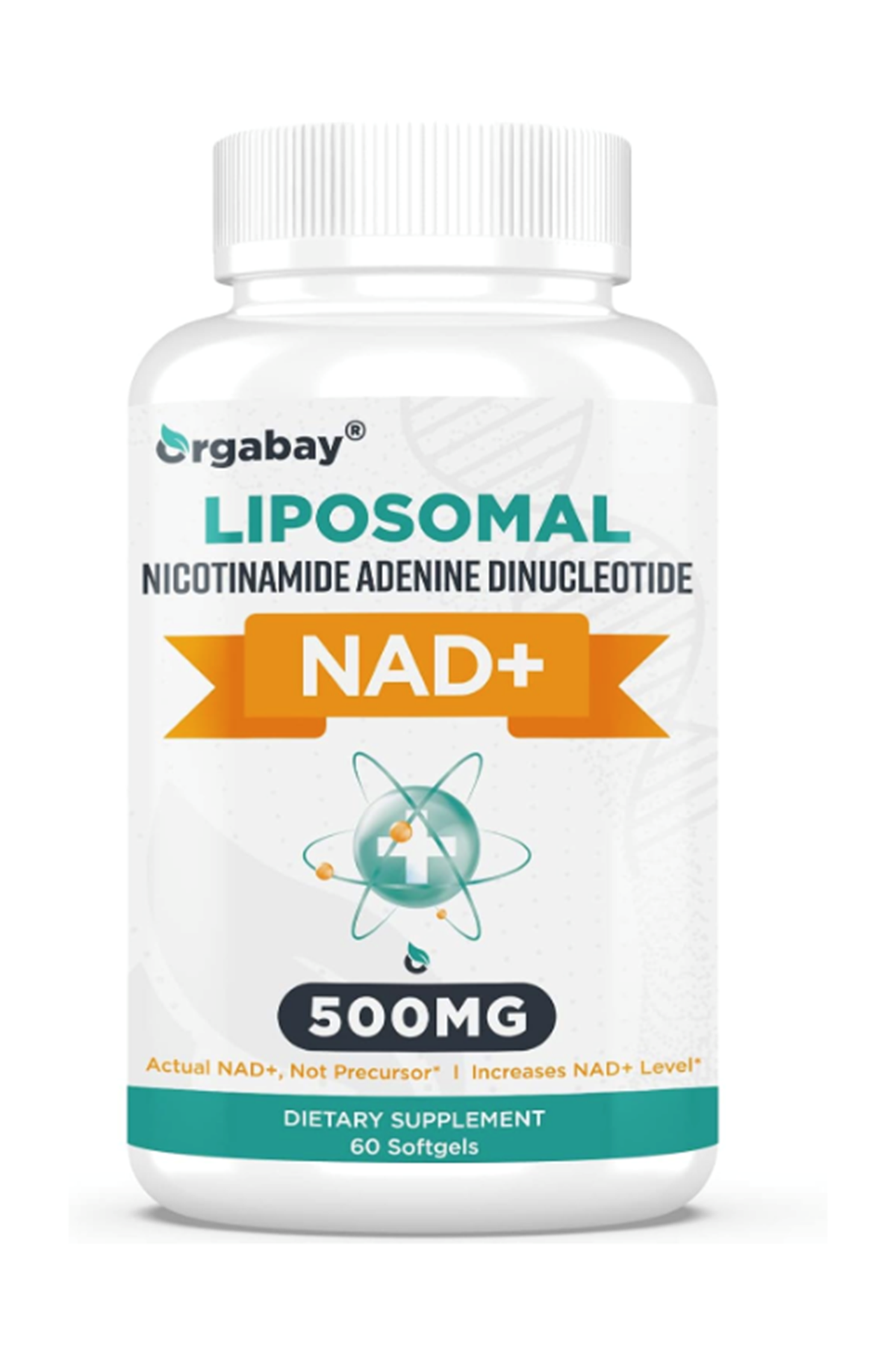 Orgabay Lıposomal N.A.D+ 500mg, High Absorption,TMG 250mg,Than Nicotinamide Riboside,60 Softgels.47.