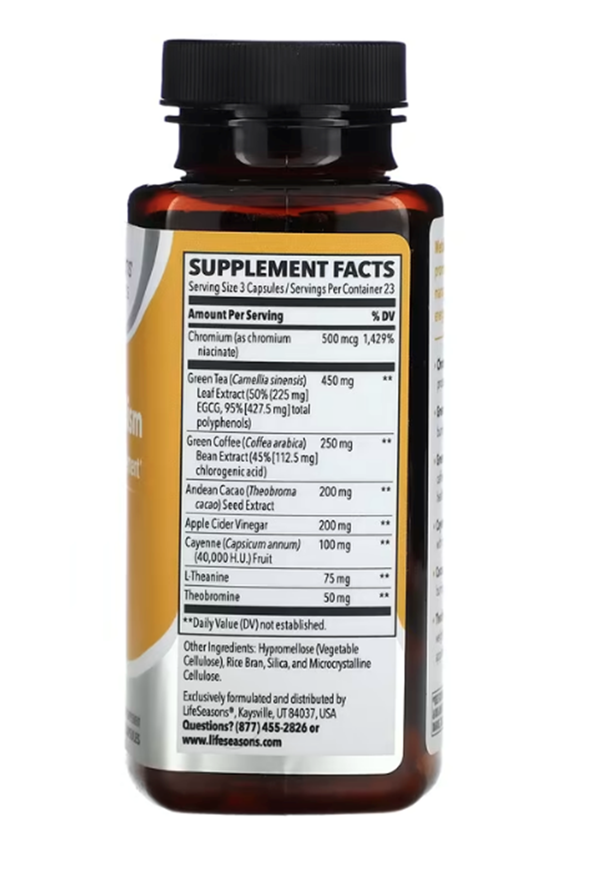 LifeSeasons  Metabolism  Weight Kilo ve Control  70 Vegetarian Capsul.53.