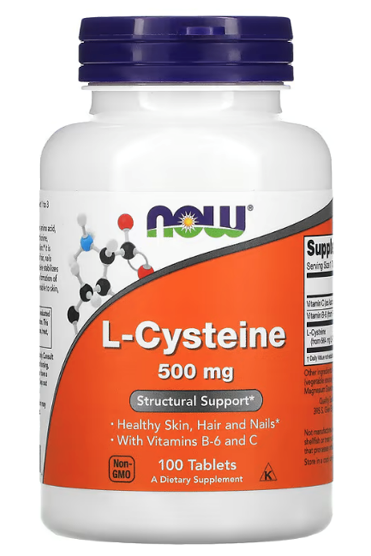 NOW  L-Cysteine, 500 mg, 100 Tablet. USA Menşei.41.