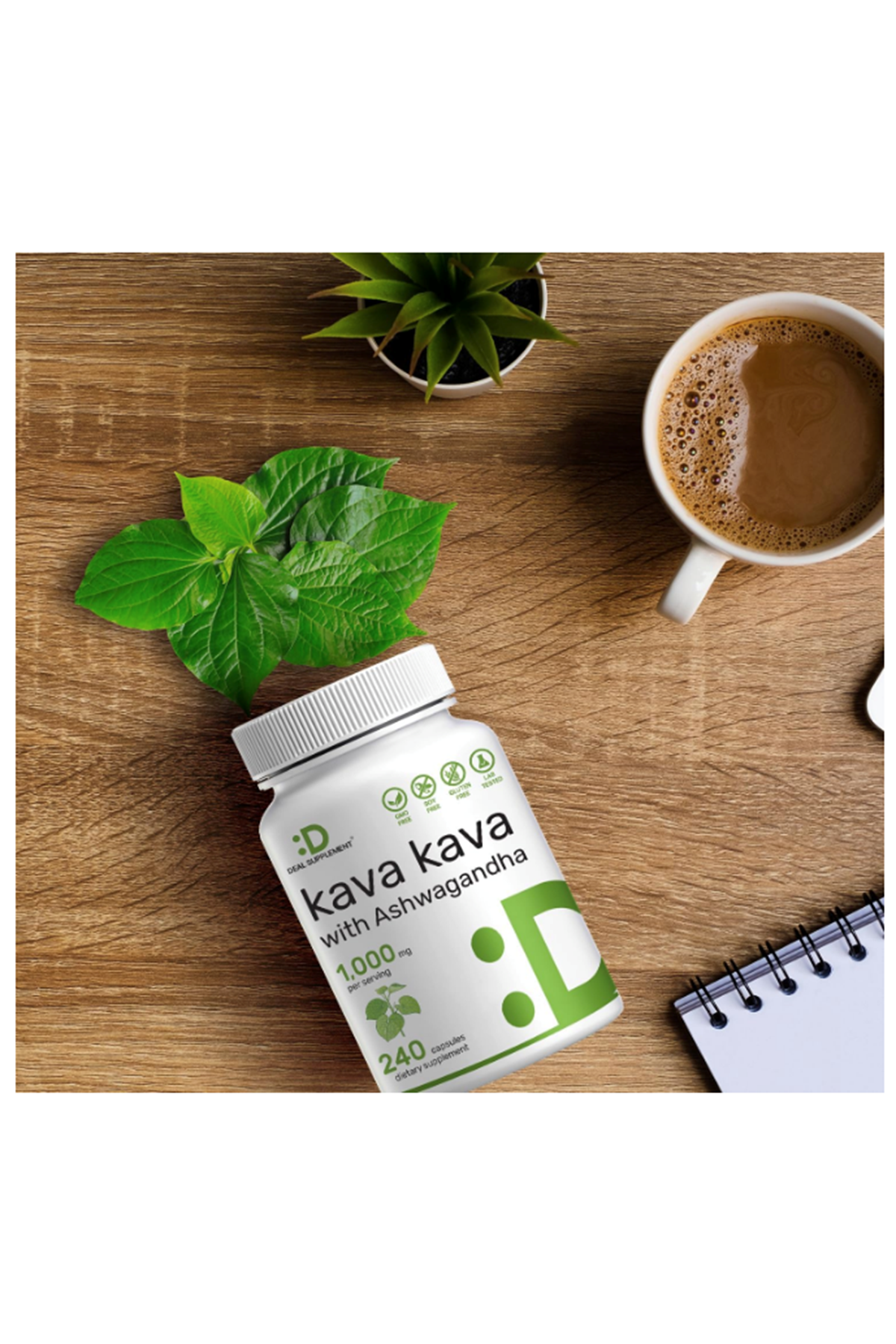 DEAL SUPLAMENTS  KAVA KAVA  750mg  240 Capsul.Abd Menşei.50.