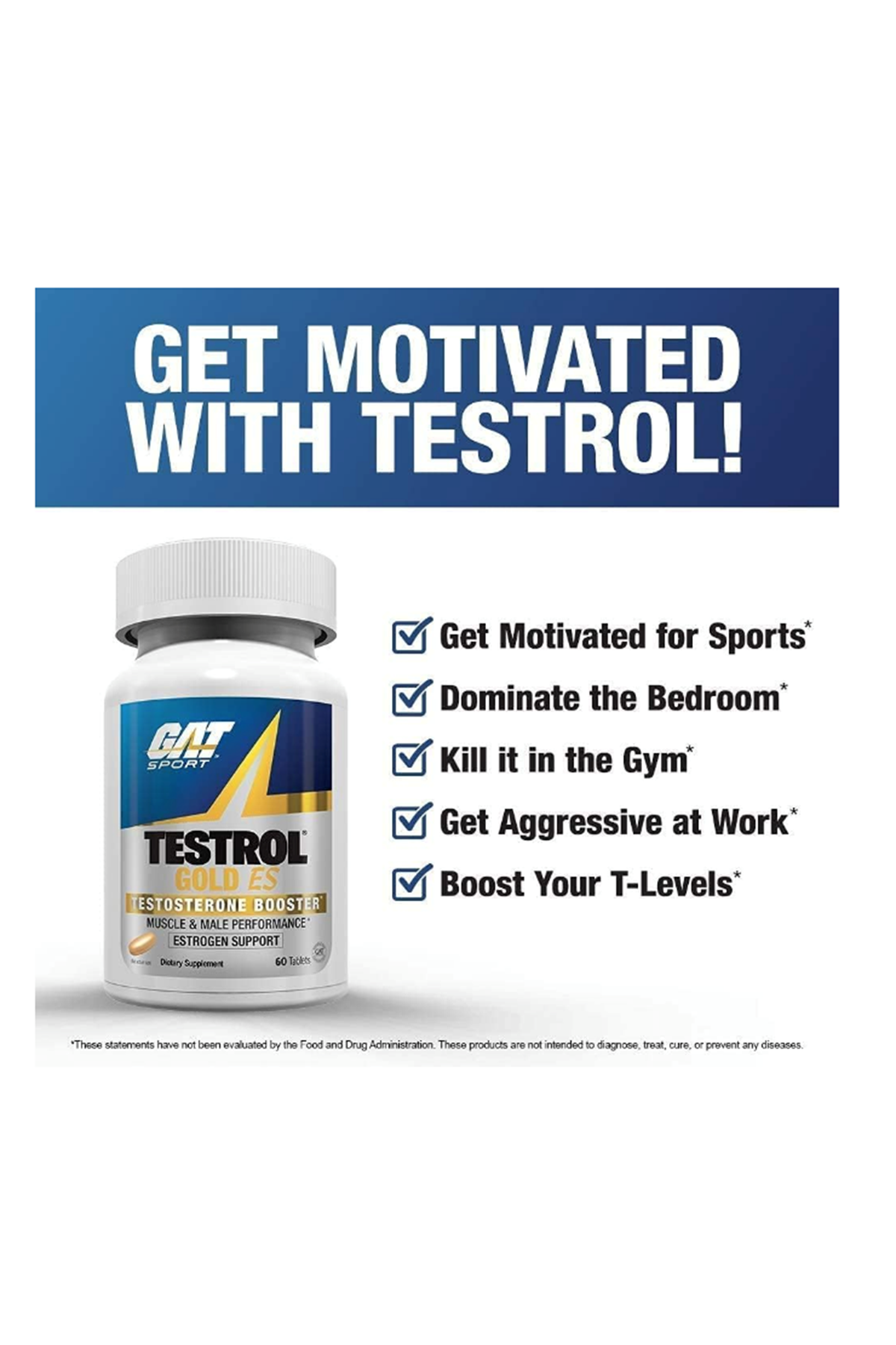 GAT Testrol Gold ES Testosterone Booster 60 Tablet. Orj Usa Menşei. 57.