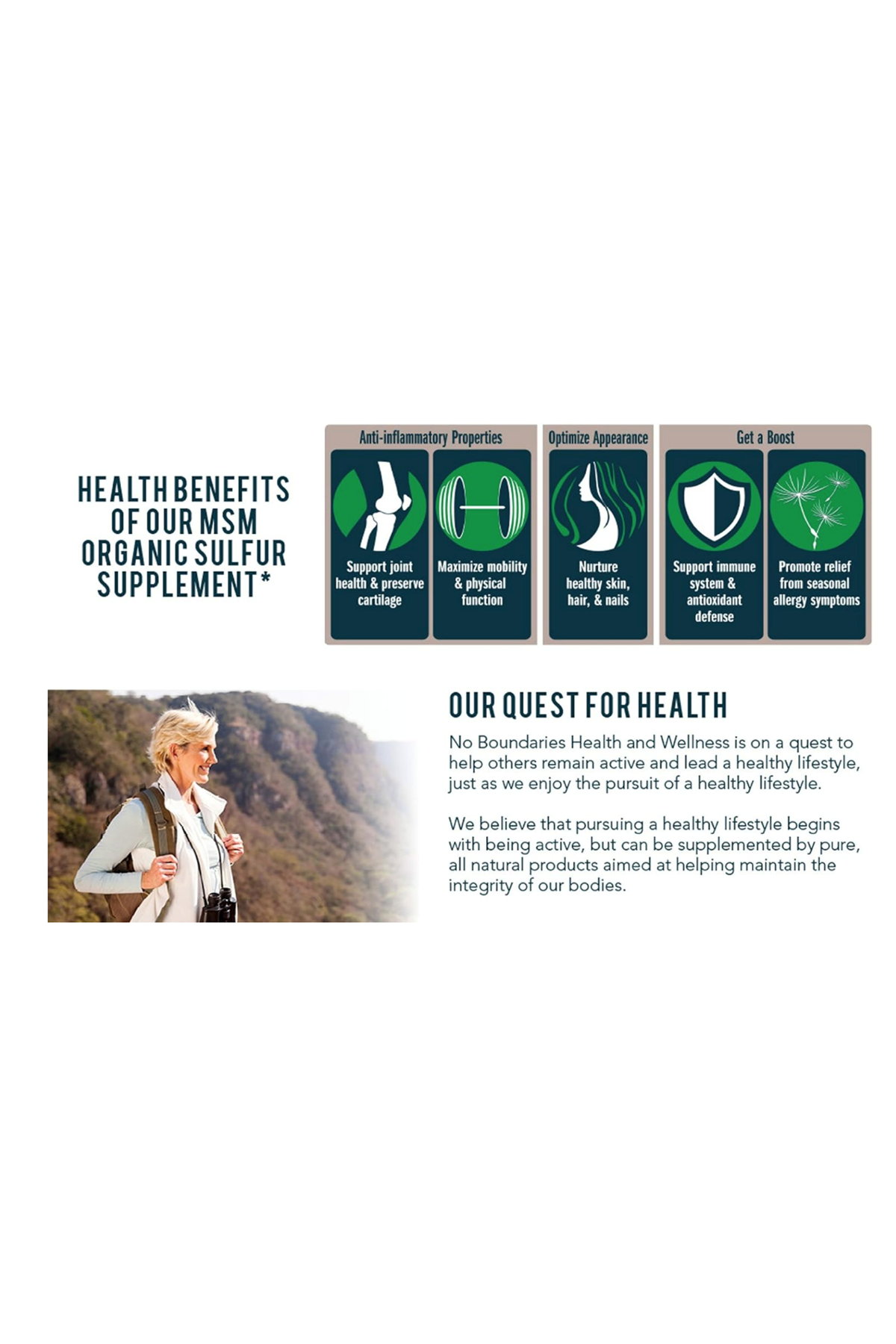 Organic Sulfur Supplement MSM Organic Sulfur 500mg 180 Vegetable Capsul.Usa Menşei.47.