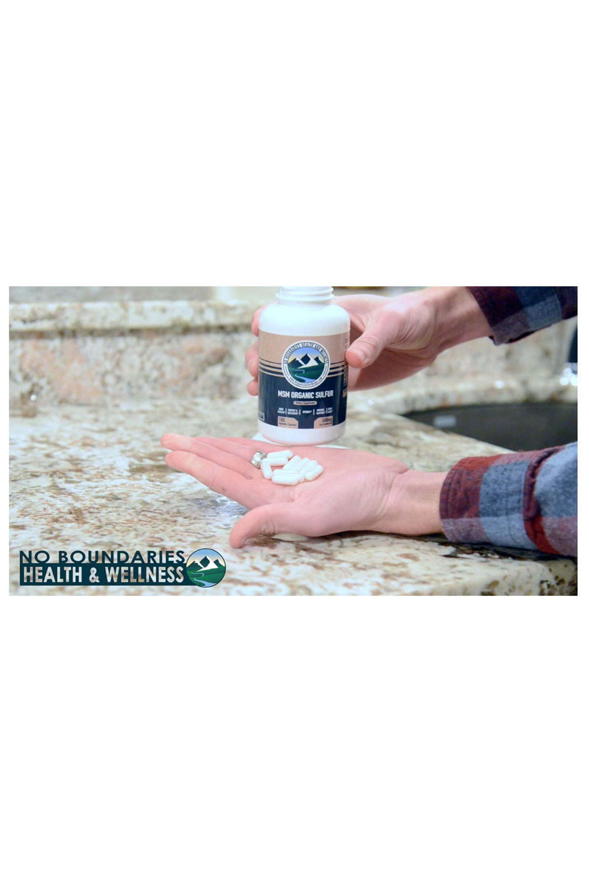 Organic Sulfur Supplement MSM Organic Sulfur 500mg 180 Vegetable Capsul.Usa Menşei.47.