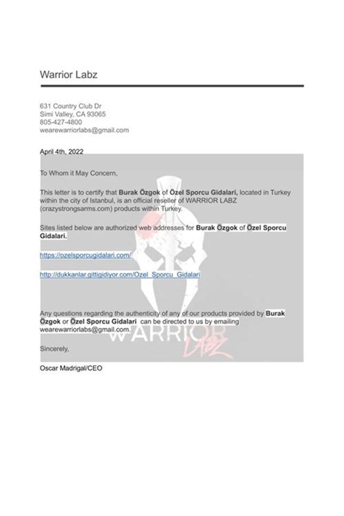 Warrıor Labz PURE MASS 60 Capsul Combo 4 Esterli İçerik . MADE IN USA.68.