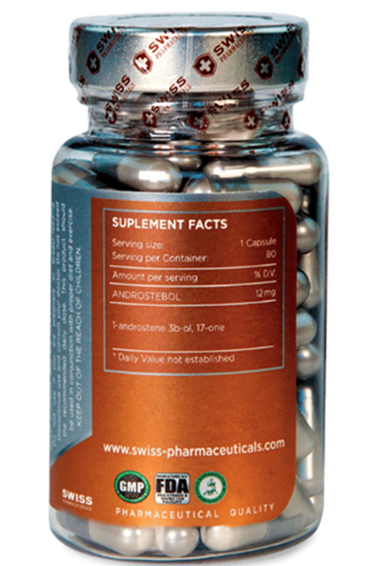 Swiss Pharmaceuticals  Androstebol  80 Capsul.50.