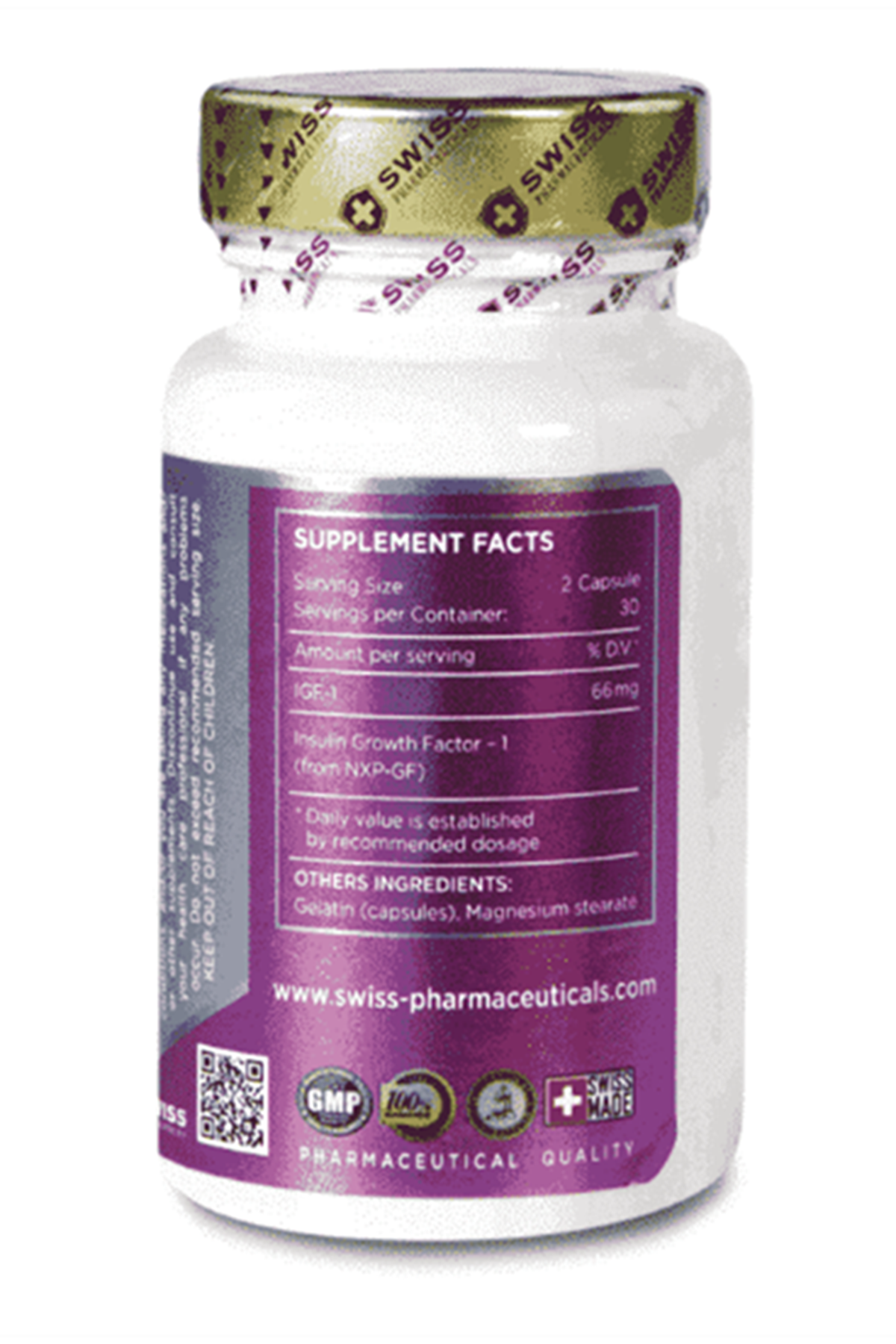 Swiss Pharmaceuticals  IGF  66mg  60 Capsul.68.
