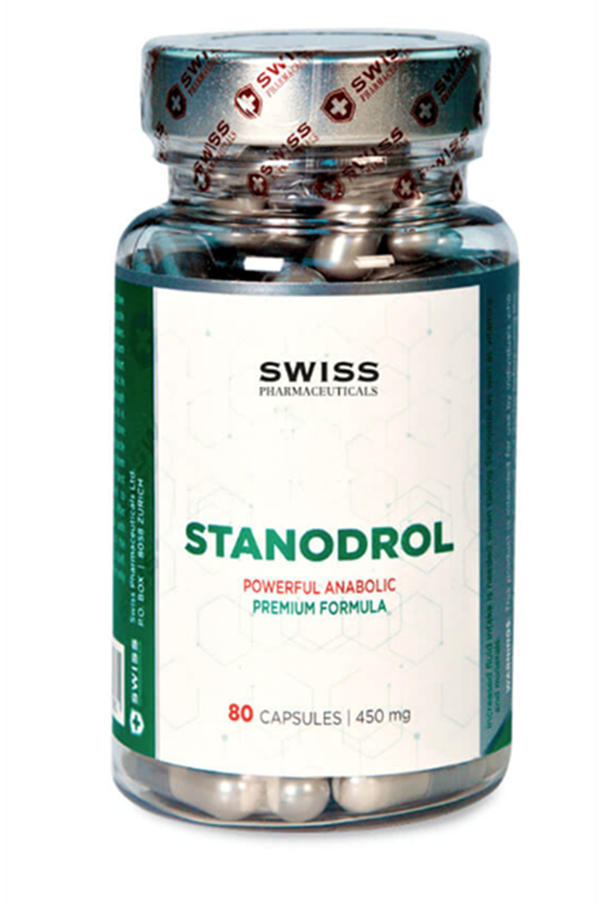 Swiss Pharmaceuticals  STANODROL 450mg 80 Capsul.55.