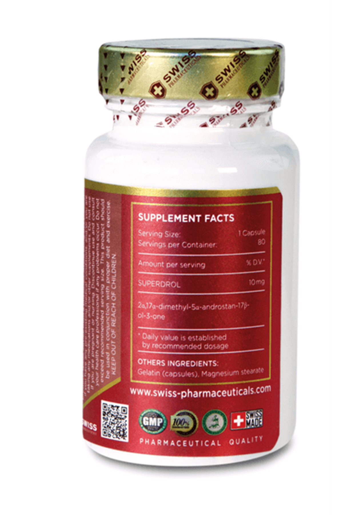 Swiss Supplement SUPERDROL 10mg 80 Capsul.49.