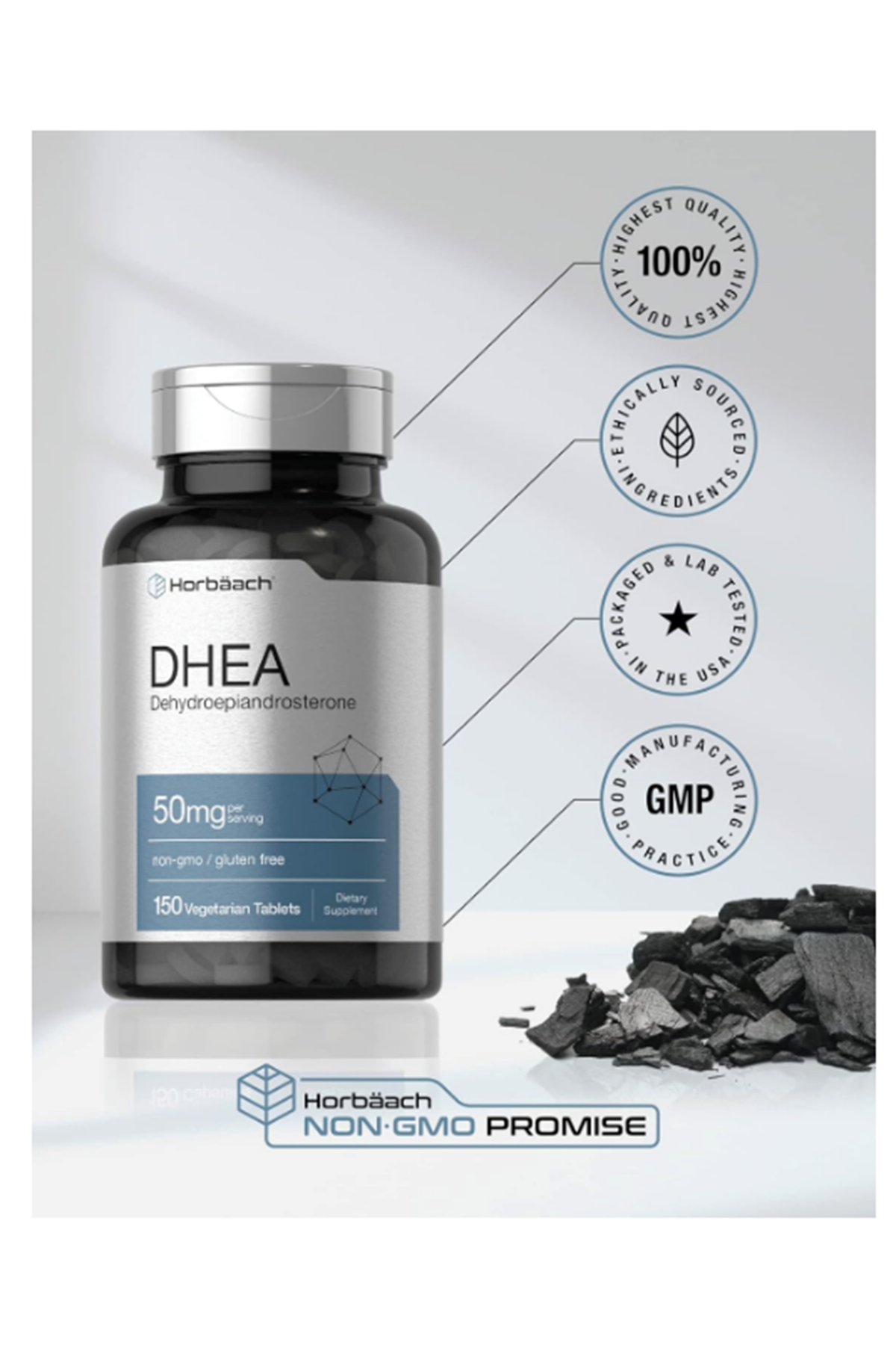 Horbäach  DHEA 50mg 150 Tablet Usa Menşei.33.