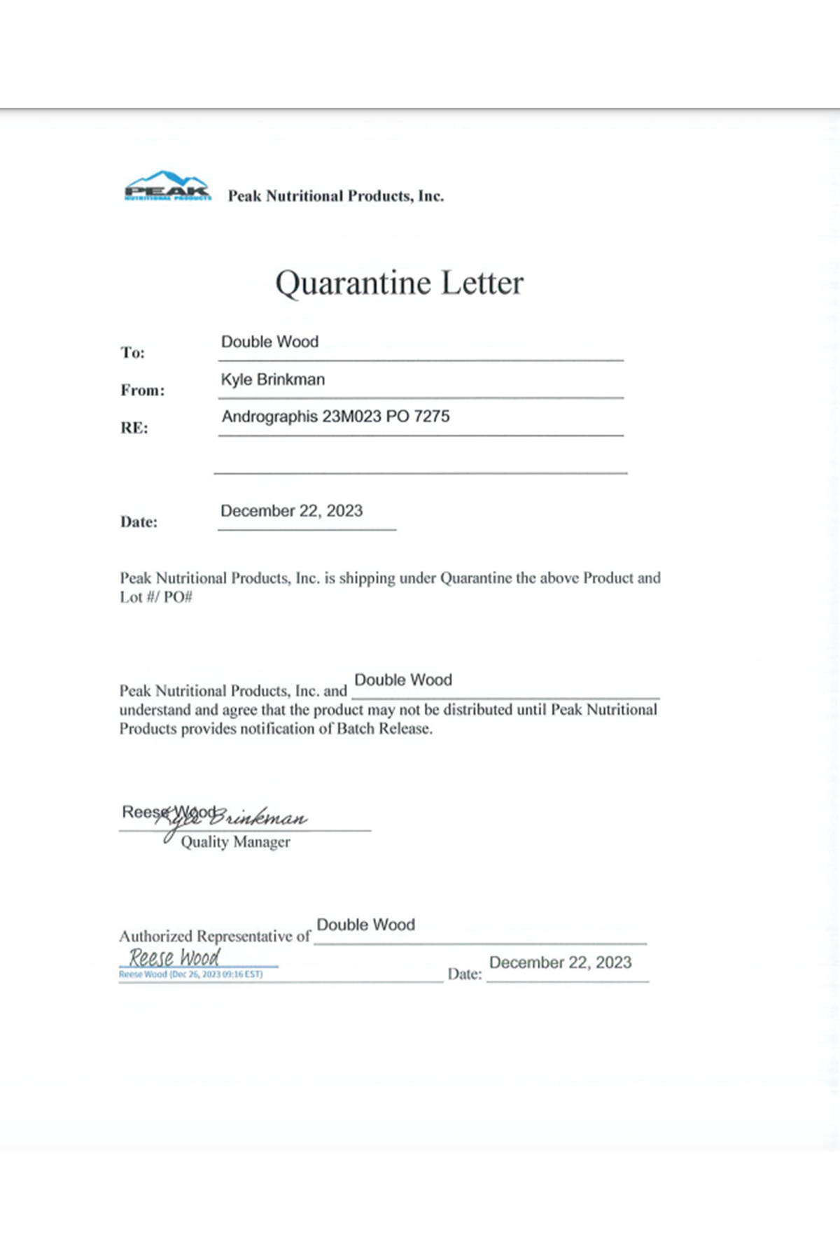 Double Wood Andrographis 1000mg  120 Capsul.39.