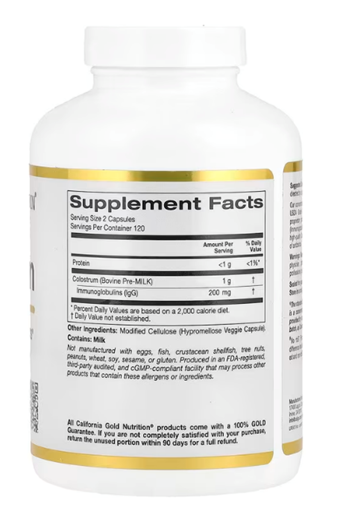 California Gold Nutrition Colostrum 240 Veggie Capsul.Abd Menşei.47.