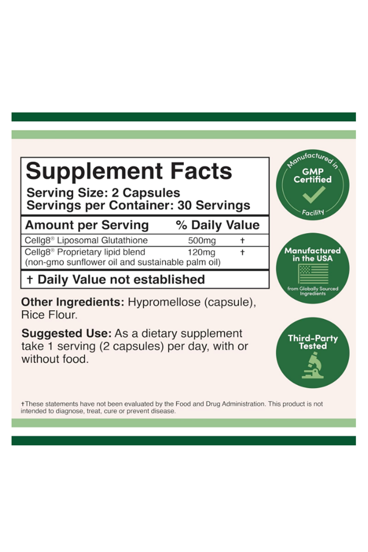 Double Wood  Liposomal Glutathione  60 Capsul.42.