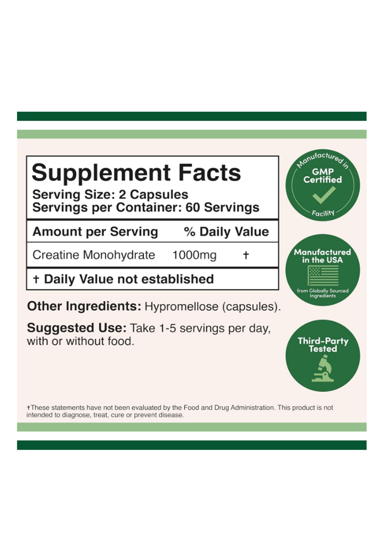 Double Wood Creatine  1,000mg  120  Capsul.38.