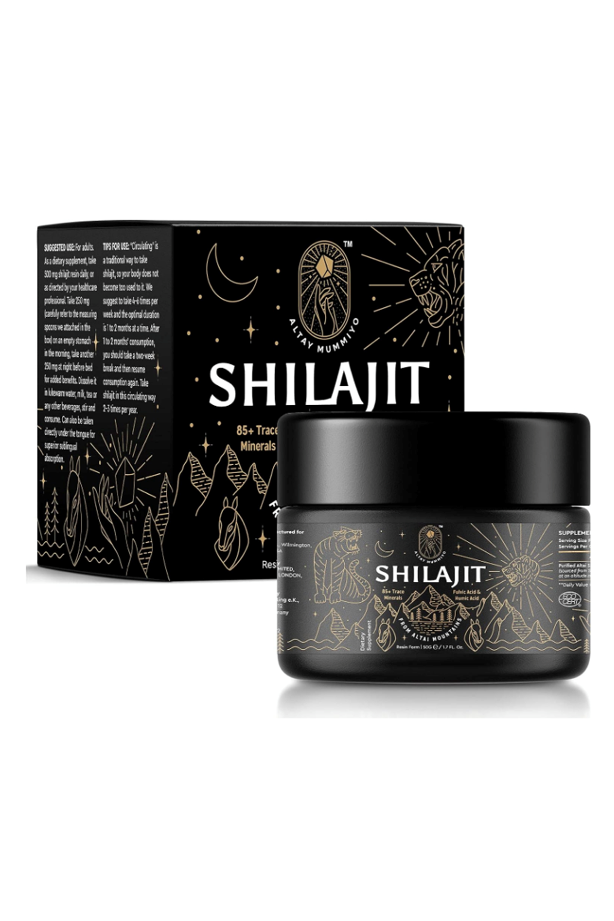 ALTAY MUMMIYO Shilajit Resin Fulvic Humic Acid 50gr 100 Servis.Abd Menşei.