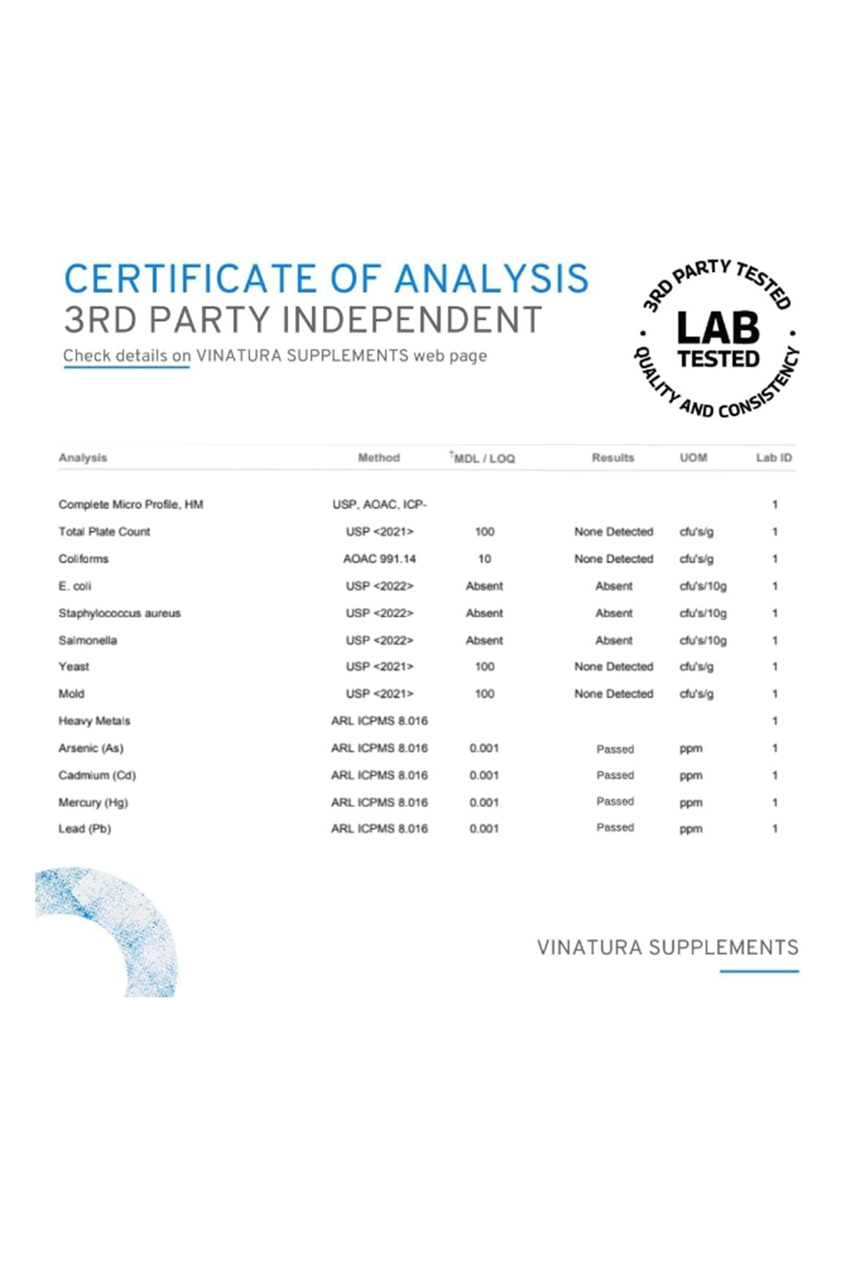 VINATURA Red Vine Leaf Extract  Horse Chestnut  1300mg  60 Capsul.Made ın Usa.53.