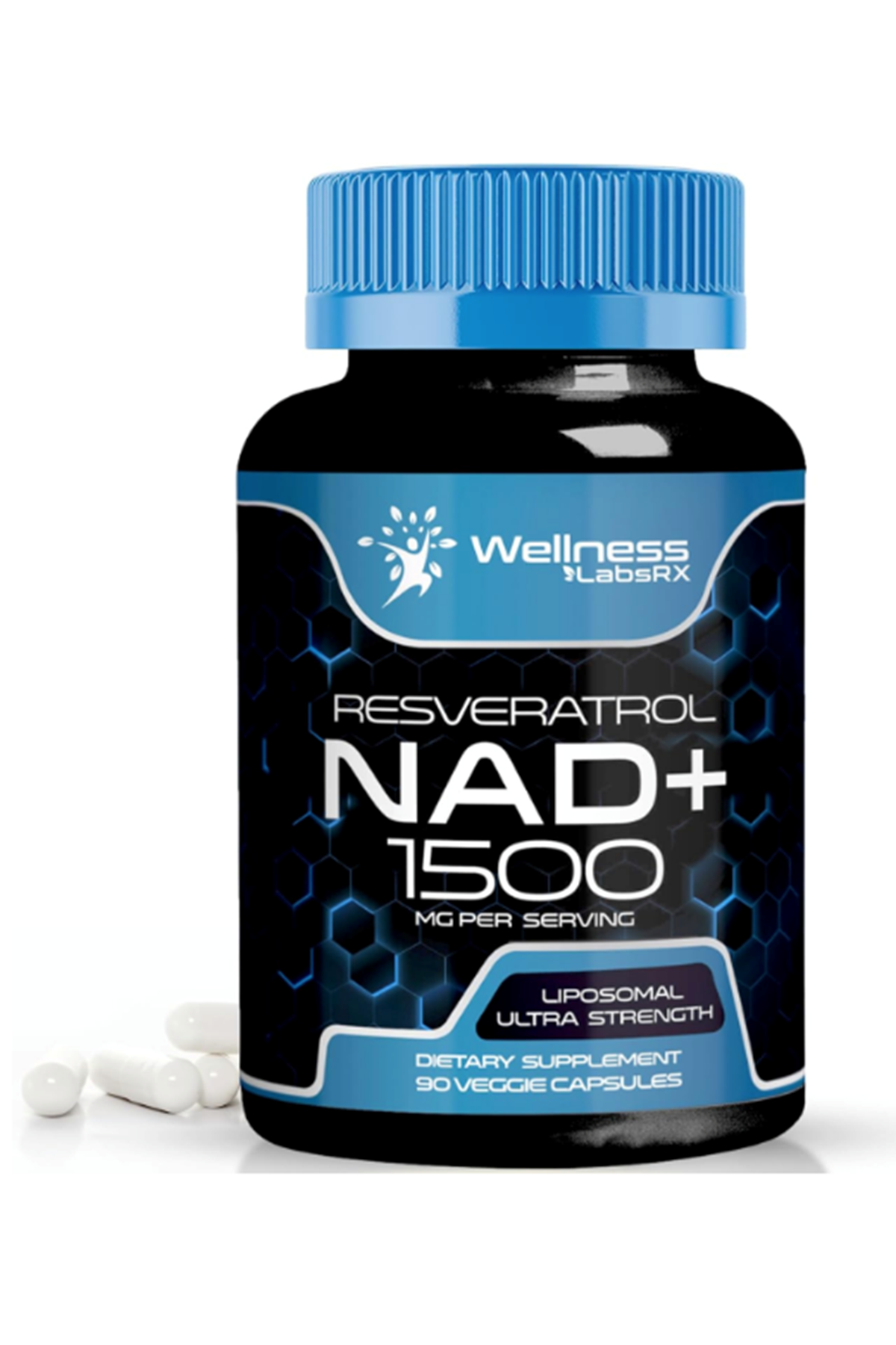 WELLNESS LABS Liposomal NAD 1500mg + Resveratrol 90 Capsul.ozelsporcugıdaların'dan!! Abd Menşei.55.
