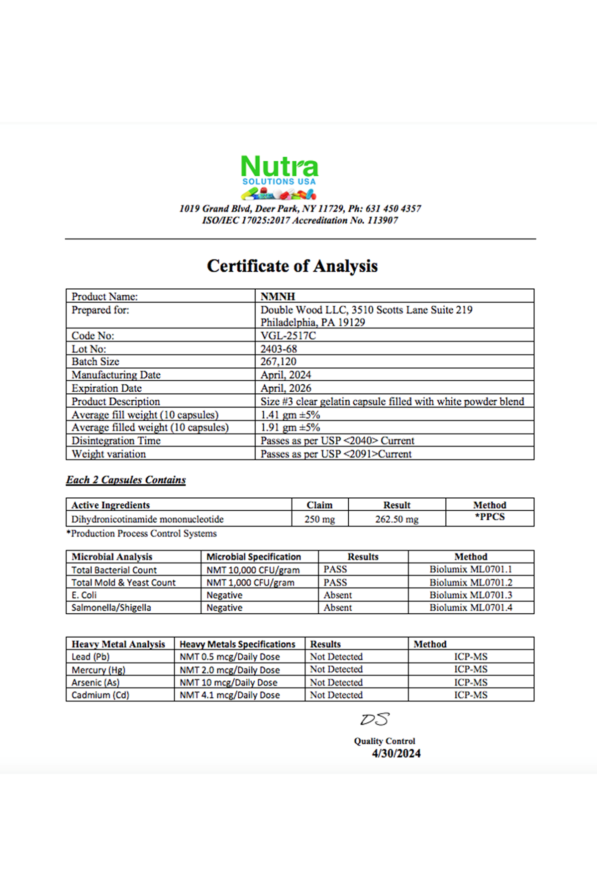 Double Wood NMNH 250mg  60 Capsul (NMN Supplement Alternative)..(ABD MENŞEİ).67.