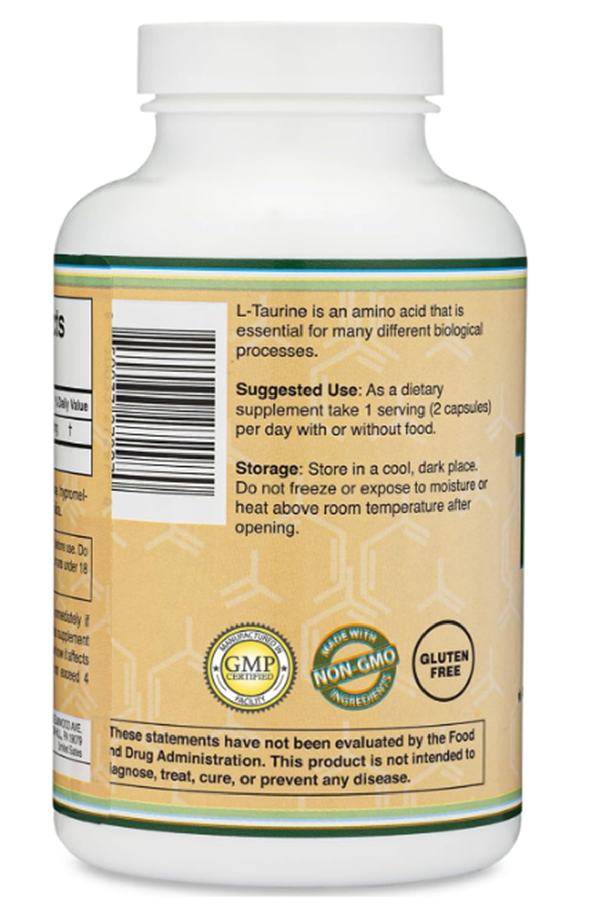 Double Wood Taurine 1000mg Per Serving, 180 Capsul.From the American Distributor Company.37.