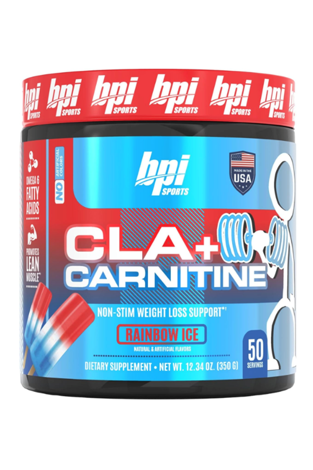 BPI Sports CLA + Carnitine – Conjugated Linoleic Acid – Caffeine Free 350gr 50 servings.Made ın Usa.43.