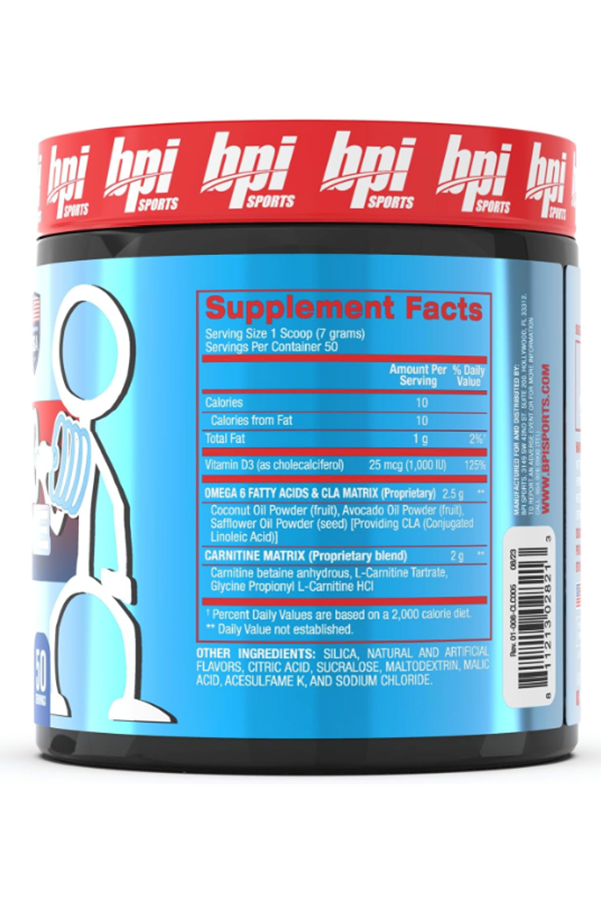 BPI Sports CLA + Carnitine – Conjugated Linoleic Acid – Caffeine Free 350gr 50 servings.Made ın Usa.43.