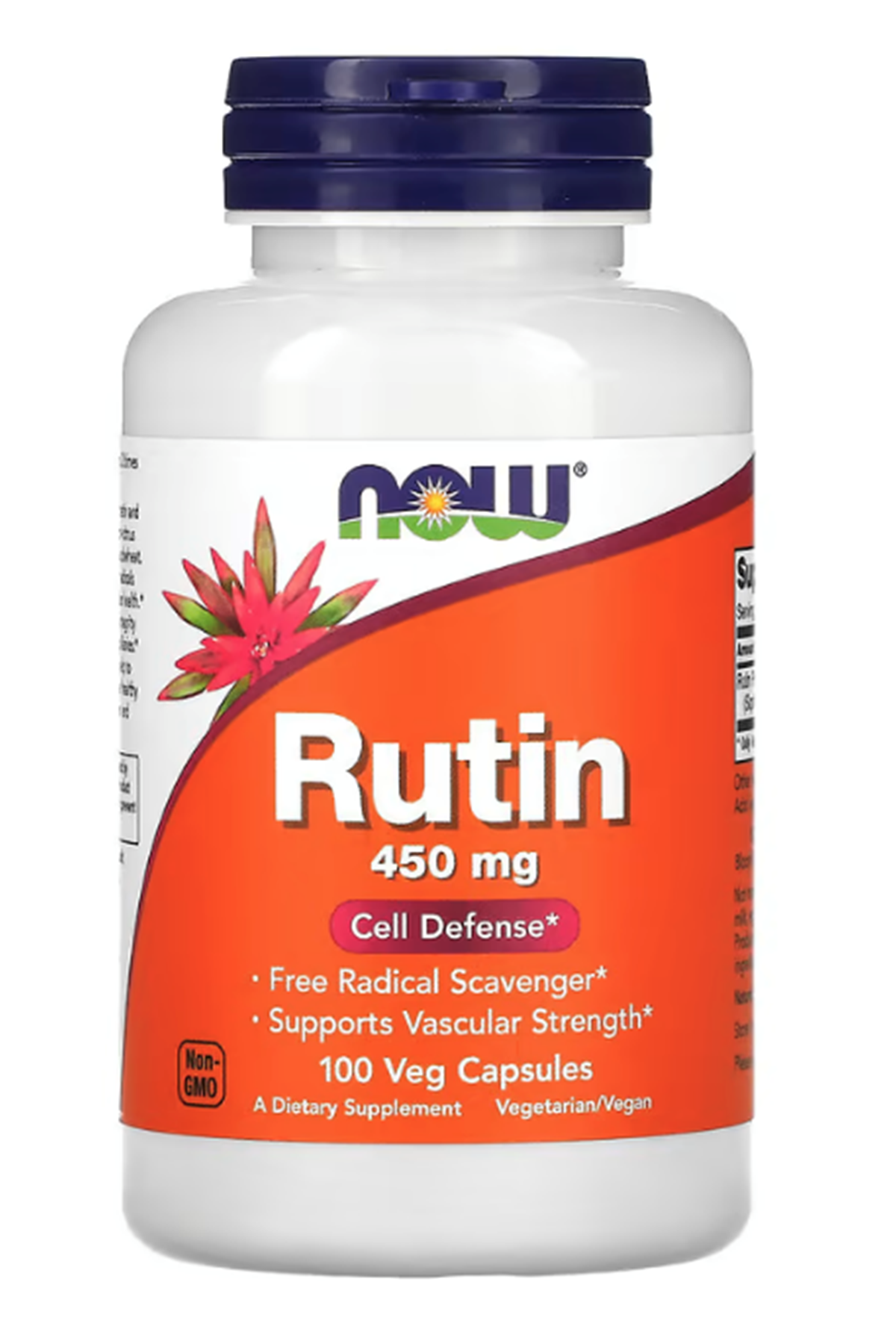NOW  Rutin  450mg 100 Veg Capsul.Made ın Usa.40.Özel Sporcu Gıdaların'dan