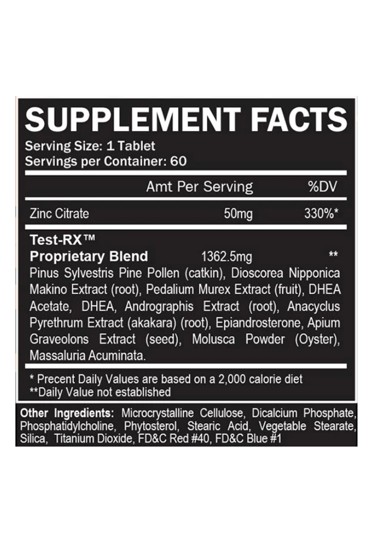 Formutech Nutrition Test-RX DHT 60 Capsul.Made ın Usa.50.