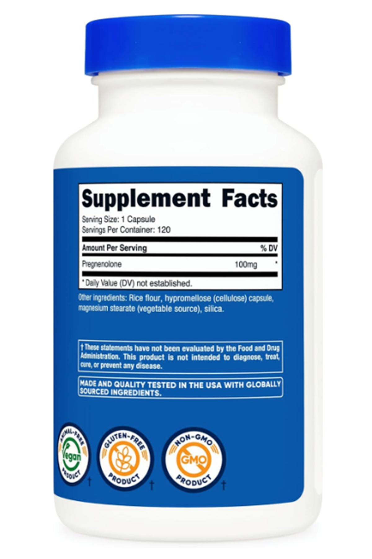 Nutricost Pregnenolone 100mg, (1 Capsul 100mg) 120 Capsul.tr Tek Yetkili Satıcısı Ozelsporcugıdaları'dır.41.