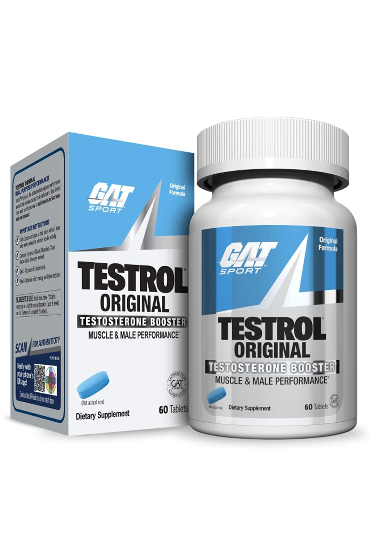 GAT TESTROL Original TEST BOOSter 60 Tablets.Abd Menşei.47.