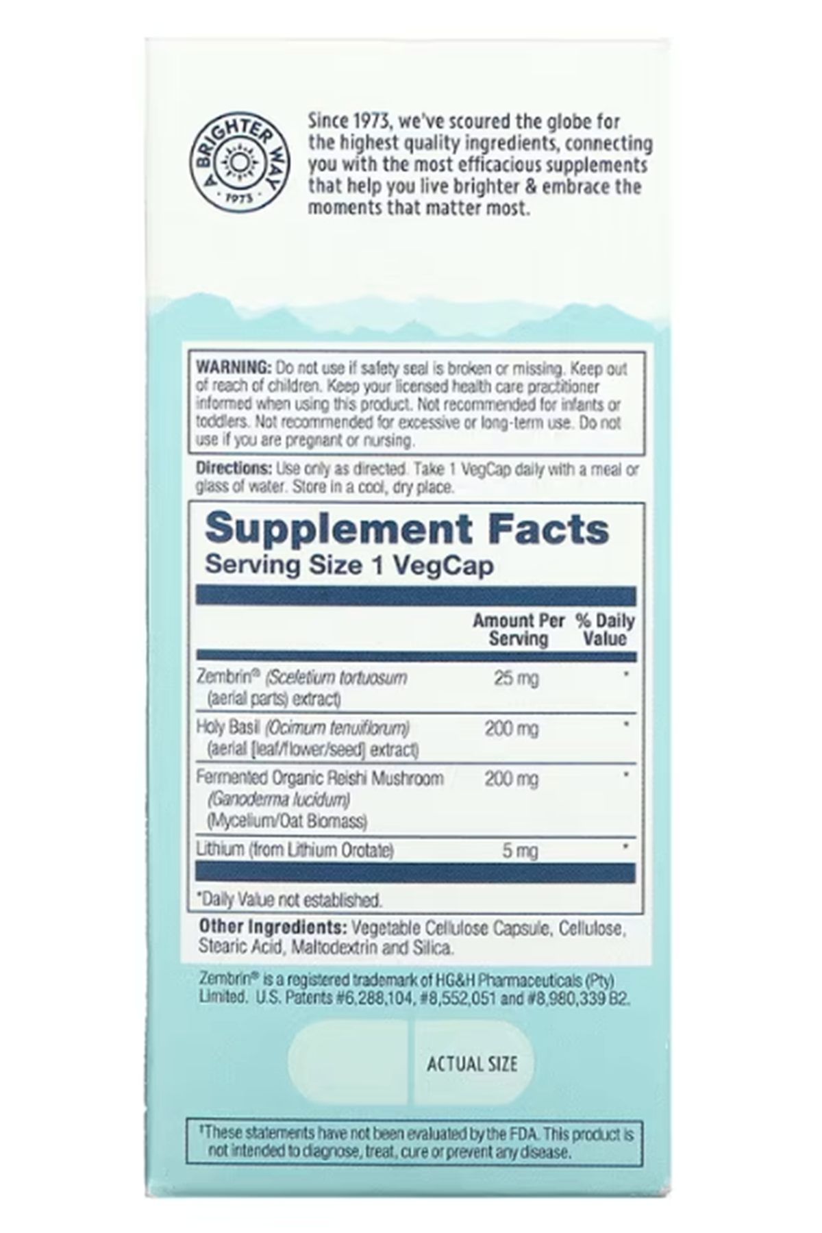 Solaray Supplament SharpMind Mood, 30 Vegcapsul.Abd Menşei.53.