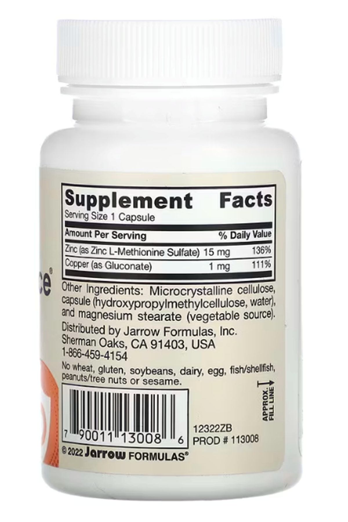 Jarrow Formulas, Vegan Zinc Balance, 100 Veggie Capsul.Mde ın Usa.39.