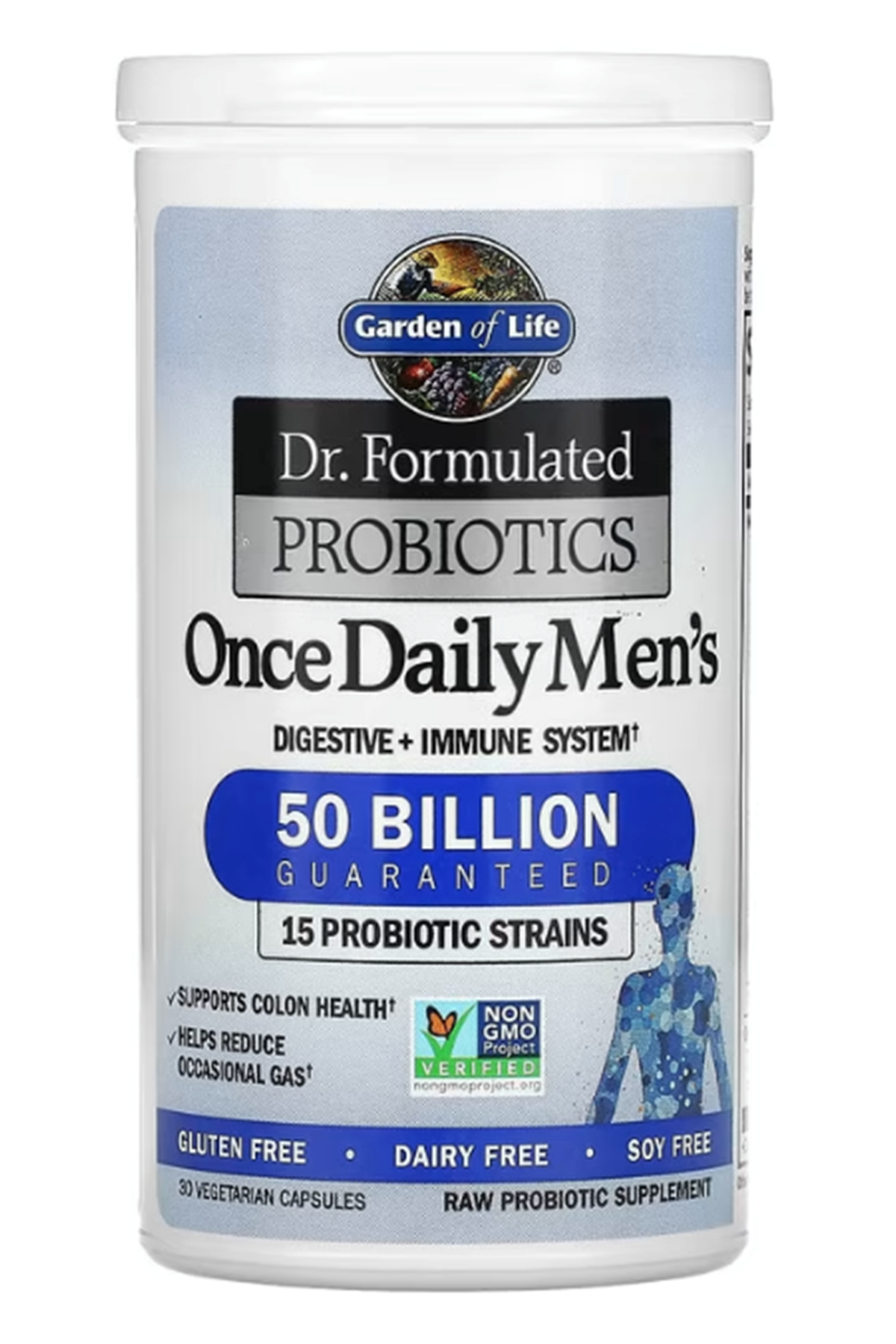 Garden of Life  Probiotics, Once Daily Men's 50 Billion 30 Vegetarian Capsul.Made ın Usa.59.