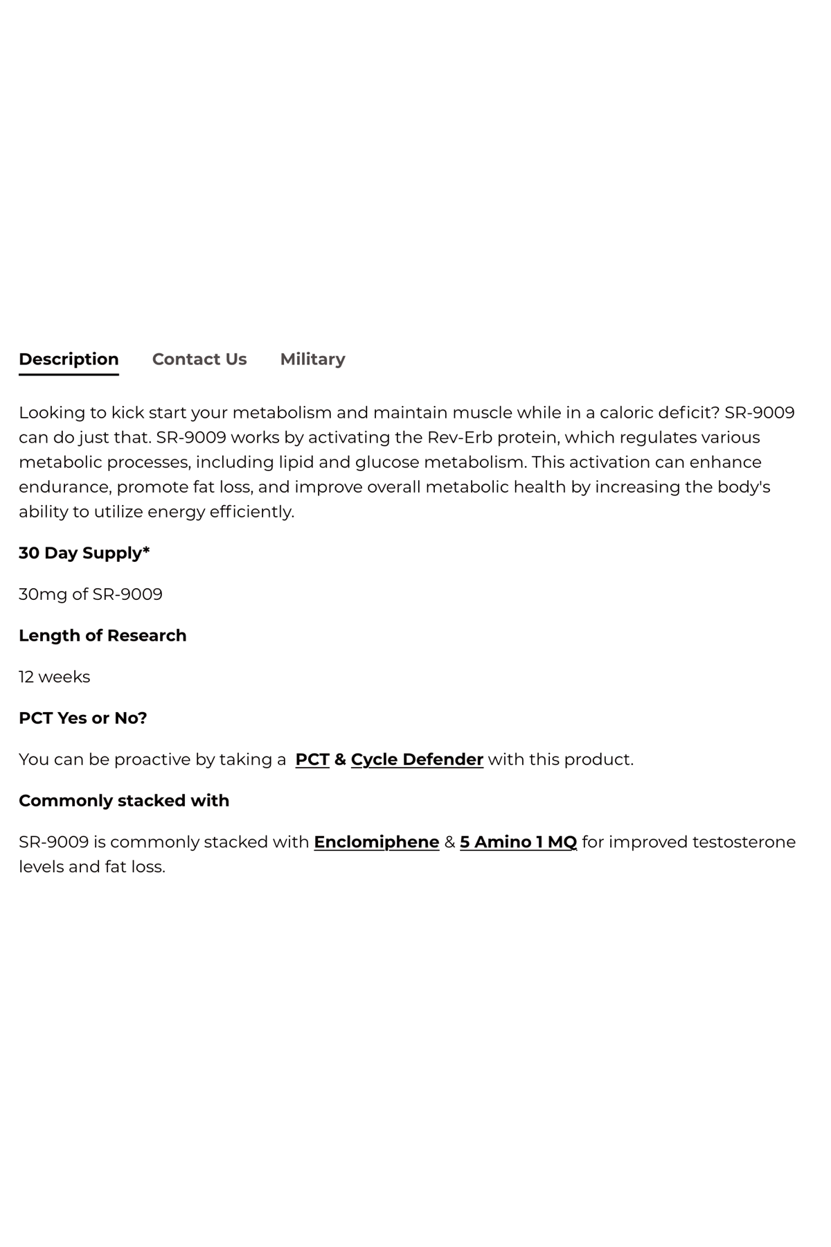 Warrıor Labz Stenabolıc SR-9009 1CPS 15mg 60 Capsules.Made ın Usa 46.