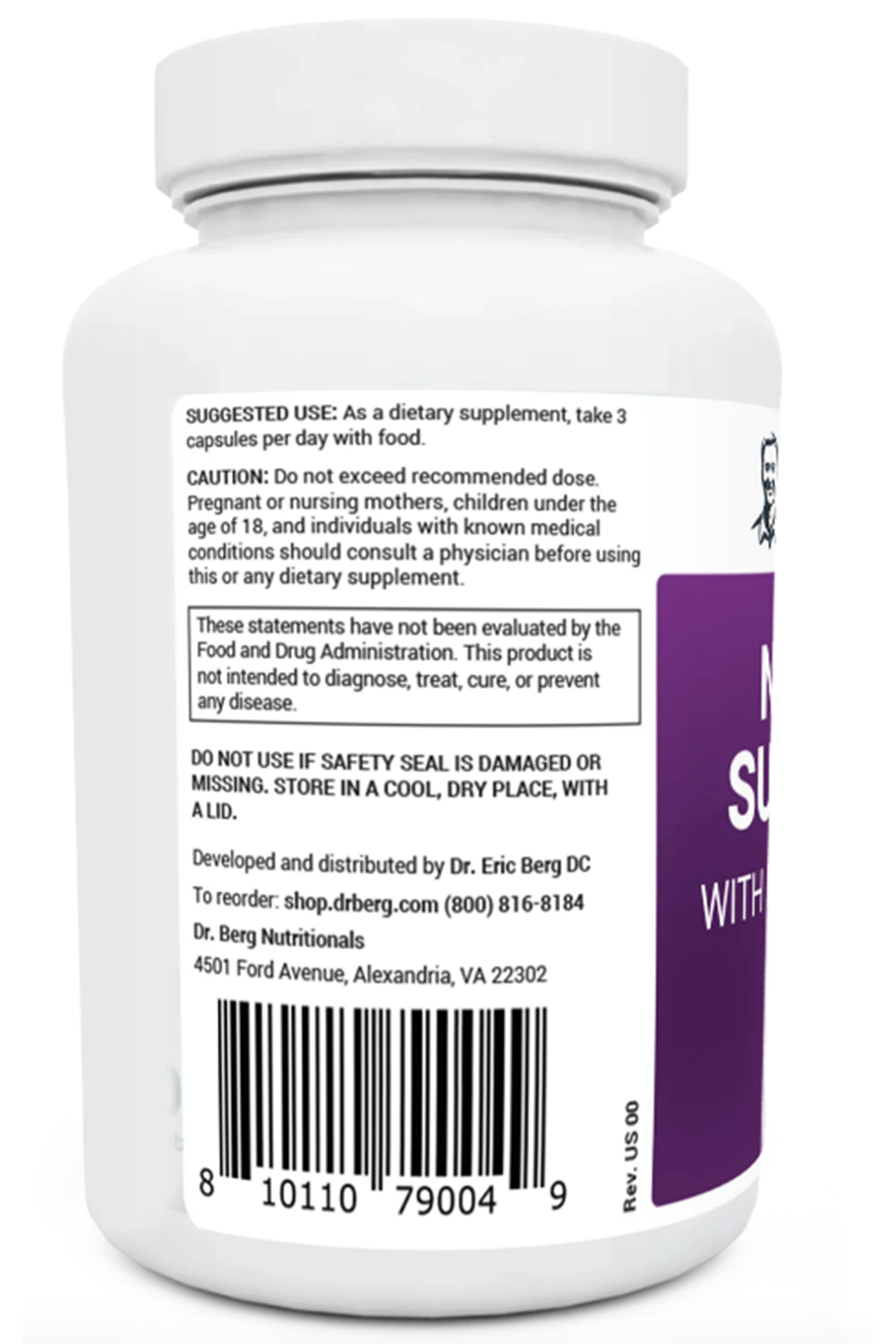 Dr. Berg  Nerve Support with Benfotiamine - 90 Capsules.Abd Menşei.58.