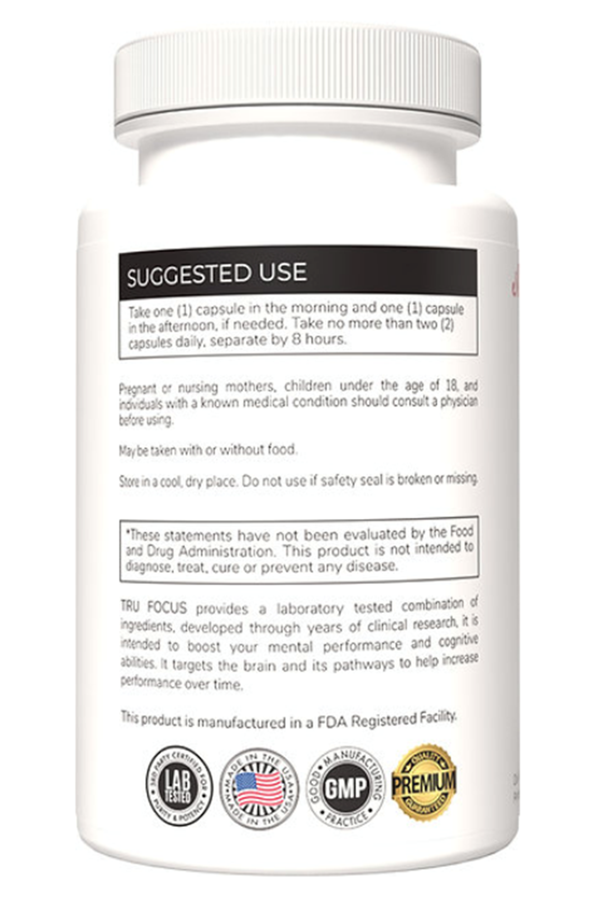 Austinootropics  Tru Focus Limitless 60 Veg Capsul.Made ın Usa.67.