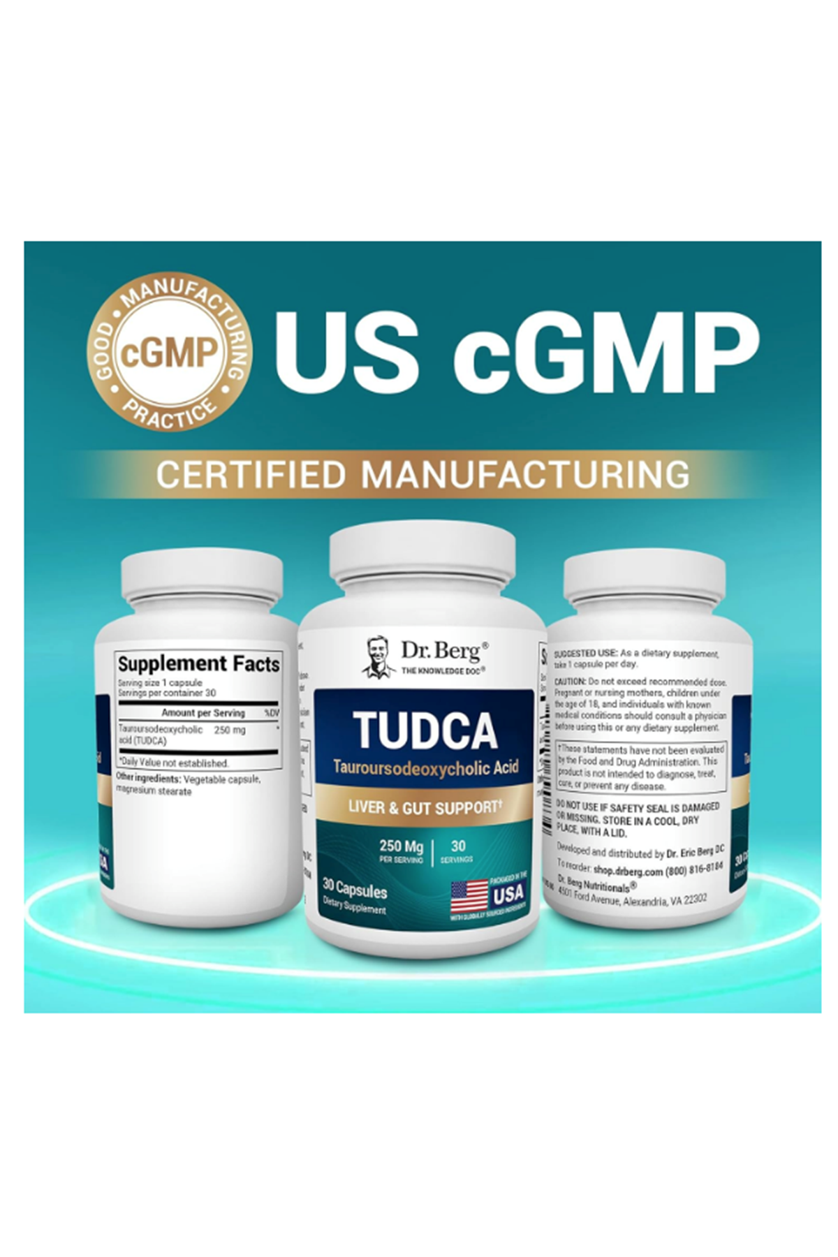 Dr. Berg TUDCA  for Liver Health, Bile Flow, Gallbladder Support, and Digestive Healthh* - 30 Capsul.51.