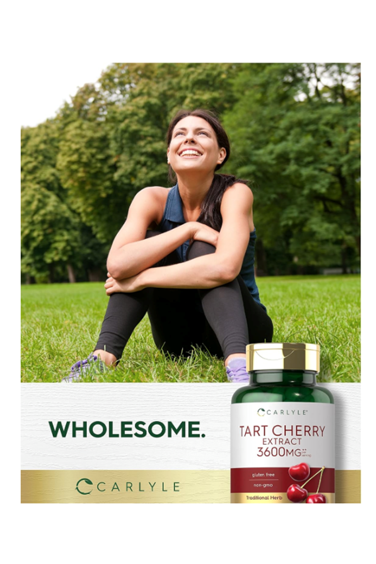 Carlyle Tart Cherry Extract Capsules - 3,600mg -  200 Release Capsul.Made ın Usa.