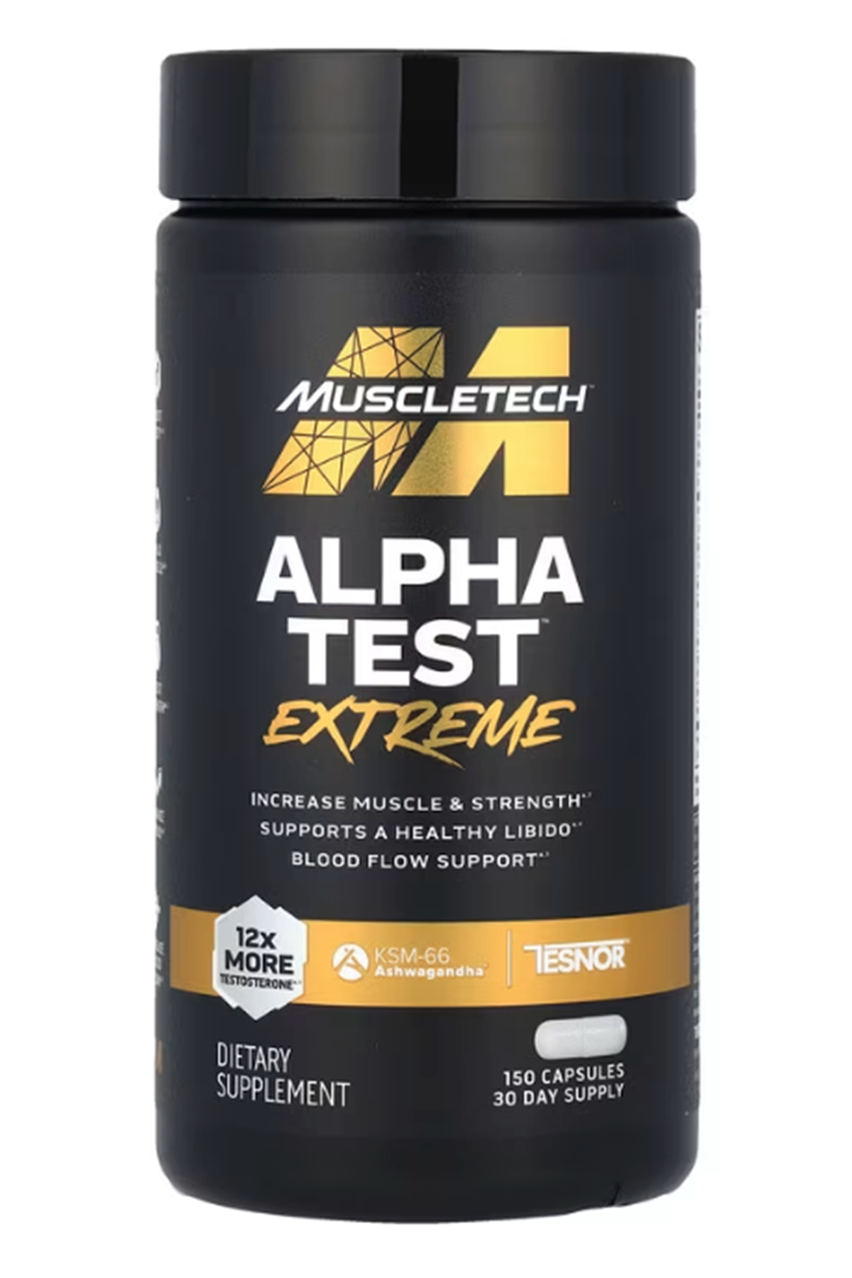 MuscleTech, AlphaTes  Extreme, 150 Capsules.Abd Menşei.Avrupa Değildir.69.