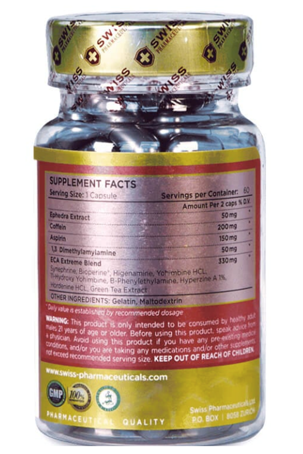 Swiss Pharmaceuticals  ECA EXTREME .60 Capsul.46.