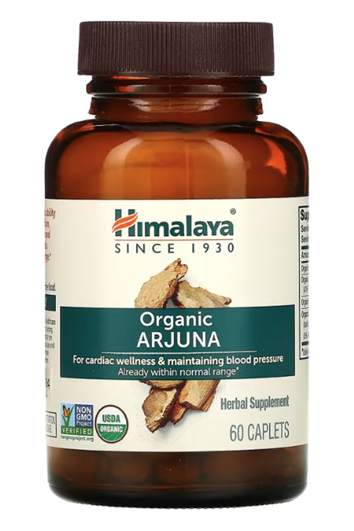 Himalaya (Özelsporcugıdaların'dan !!) Organic Arjuna, 60 Caplets.MADE IN USA.